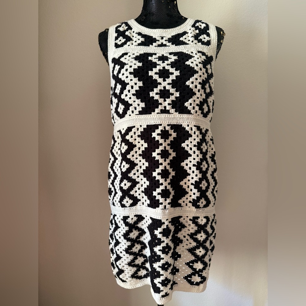 EUC LOFT Beach Crochet Swimsuit Coverup Size M - Picture 2 of 7